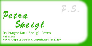 petra speigl business card